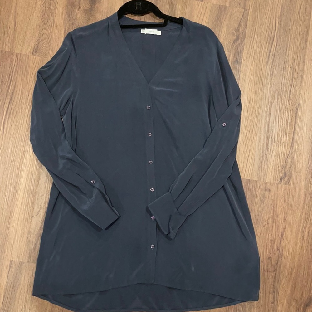 Vince, 100% silk, size medium tunic blouse,